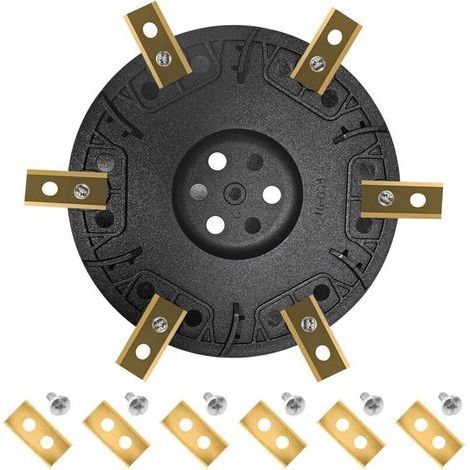 Disque de Lame de Tondeuse à Gazon, réglage de Tondeuse à Gazon robotique - Disque de Lame avec 6 x Lames pour Worx Landroid S&M, Landxcape, Kress et Einhell (1/4)