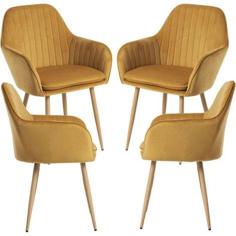 Packs Sillas Comedor - Pack 4 Sillas Chic - Mostaza (1/5)