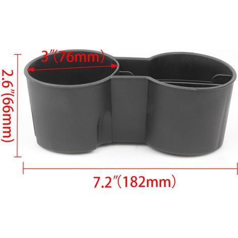 Accessoires de modification automobile adaptés à Tesla Model 3/Y : boîte de rangement pour bouteille d'eau, fente pour carte, boîte de rangement en TPE, un paquet. (1/4)