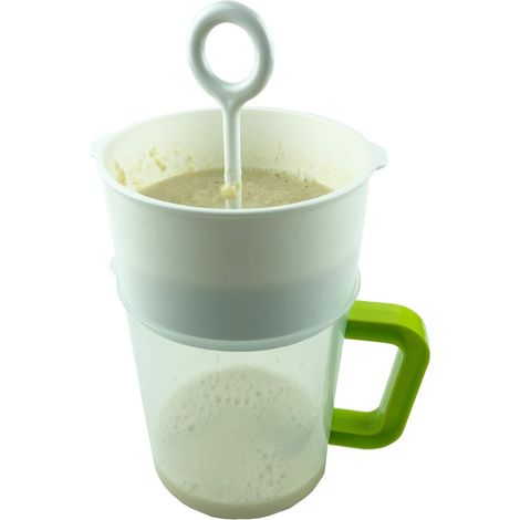 Passoire Alimentaire Multi-Usages - Filtre à Lait Végétal, Yaourt, Jus, Thé - Inox et Polycarbonate - Sans BPA (1/5)