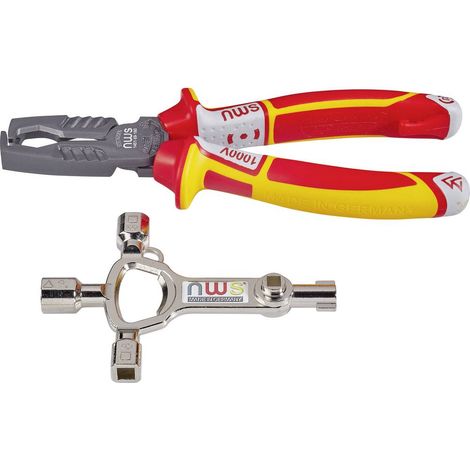 Pince à dénuder MultiCutter VDE – Section de dénudage 5 à 16 mm² – Ø de champ d'activité 8 à 13 mm – Acier forgé avec poignée ergonomique – NWS (1/4)