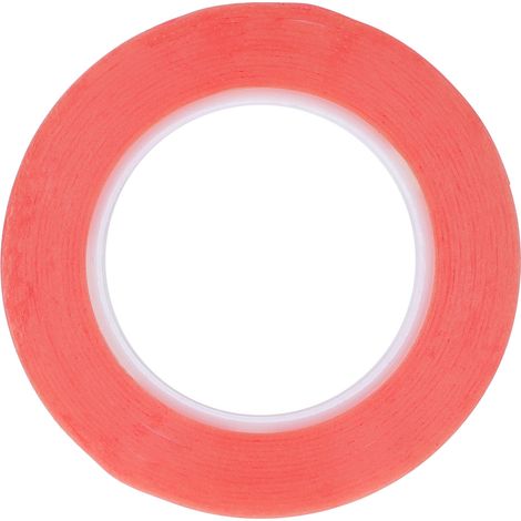 Ruban adhésif double face en forme d'anneau, joint étanche pour fixation d'objets domestiques, rouge 12mm (1/5)