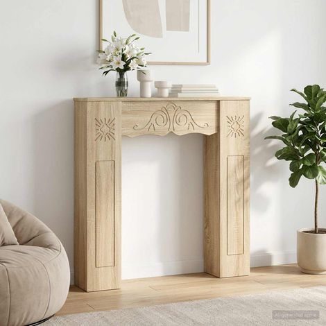 Cornice per camino Rovere Sonoma 102 x 20 x 102 cm vidaXL (1/5)