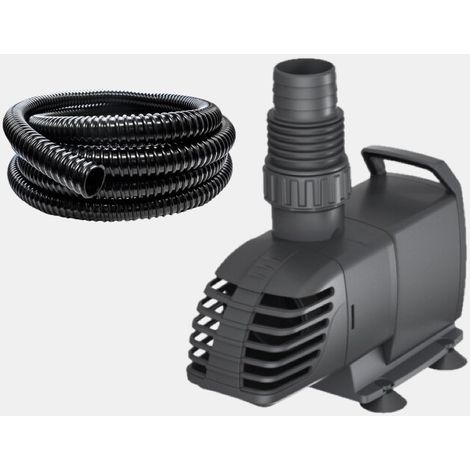 Pompe de bassin 15000 L/h – 130 W, avec tuyau 40mm silencieuse et économique