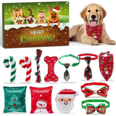 Weihnachts-Countdown für Haustiere – Überraschungsbox – Weihnachtsspielzeug für Hunde – Überraschungsbox – Weihnachtsspielzeug für Katzen – Geschenk für pelzige Kinder (1/5)