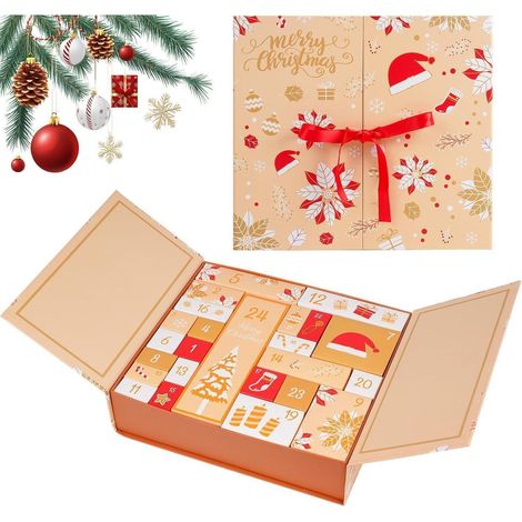 Adventskalender zum Befüllen 2025, 24 kleine Schachteln, DIY Weihnachtsgeschenk (1/4)