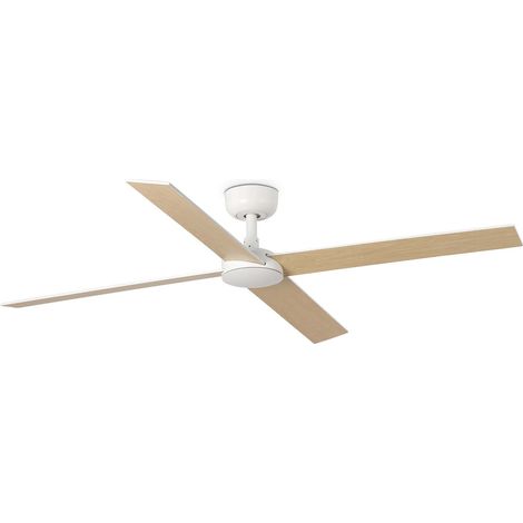 Faro Rudder Ventilador de techo grande de 4 aspas blanco mate (1/2)