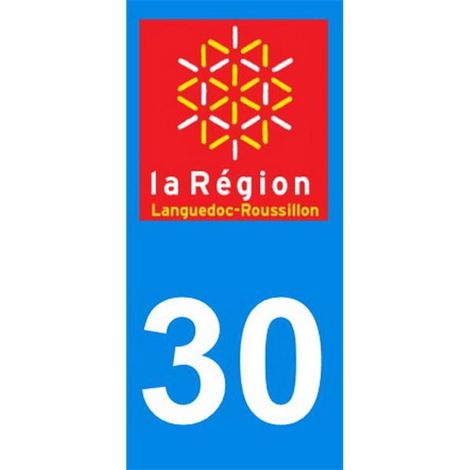 ADHESIFS REGION DEPARTEMENT 30 OCCITANIE X2