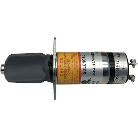 Électrovanne d'arrêt de carburant 12 V 1502-12D6U1B1S1A, compatible avec 129470-67320 et 1504-12A6U1B1S2