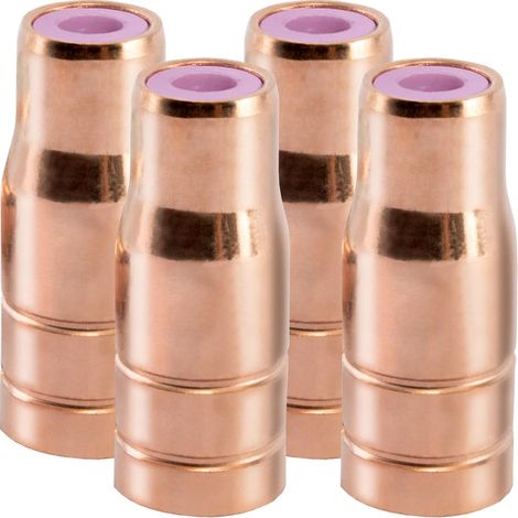 Buse fil fourré Pièces de rechange 14 / 15AK Pistolet de soudage MB14 / 15 MIG/MAG Buse à gaz 200 A Consommables Avec bague en céramique Kit d'accessoires torches de pour Type 14/15 / 150 (1/5)