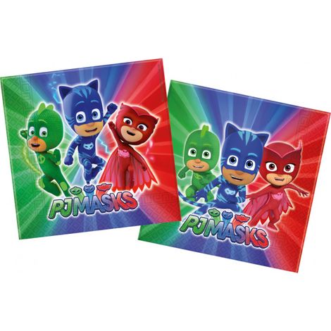 „PJ Masks“-Papierservietten, 20 Stück.