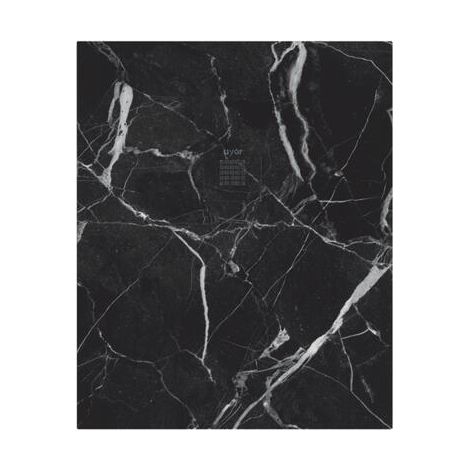 ONDEE - Plato de ducha NOLA 3 - Puede cortarse - 80x100x3cm - Resina - Mármol negro
