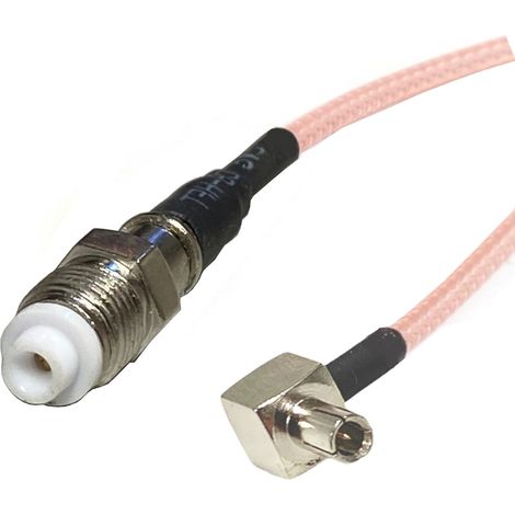 Cavo di collegamento TS9 / presa FME da 15 cm RG316 (1/2)