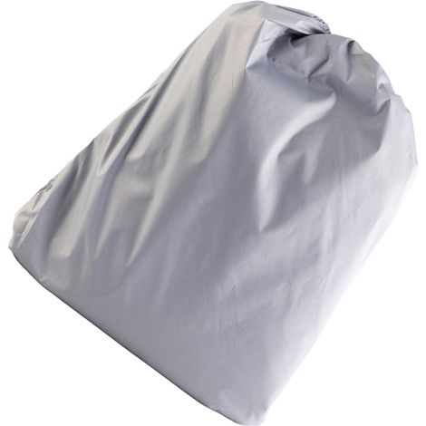 Housses anti-poussière pour mobilier d'extérieur Housse ronde pour baignoire 190 Argent Taffetas de polyester Housse imperméable pour jacuzzi 215 x 70 cm Gris (1/5)