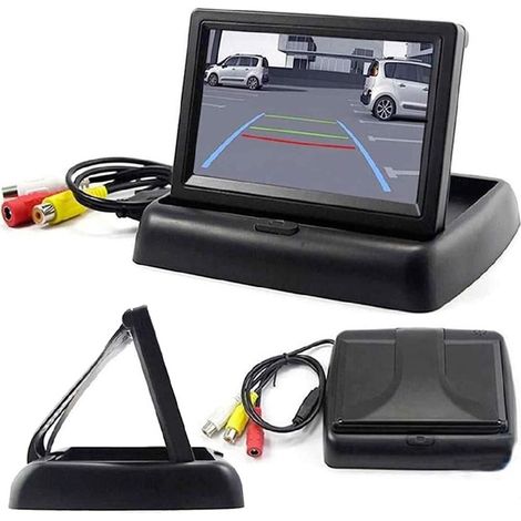 TRADE SHOP - Monitor Display A Colori 4.3" Pieghevole Tft Lcd Hd Per Telecamera Retromarcia - (1/5)