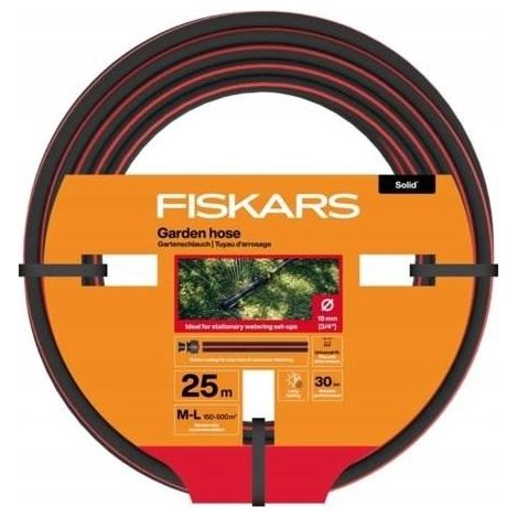 Fiskars Solid manguera de riego 25 m diámetro 19 mm