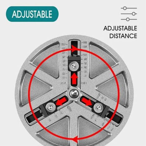 Scie cloche réglable - Diamètre de coupe 45 130mm Coupe sans bavures (1/4)