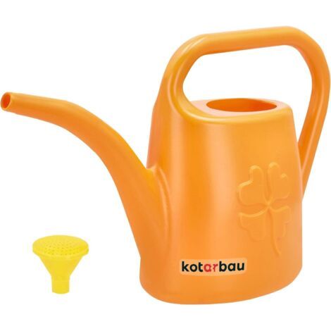 ® Arrosoir Plante Intérieur - PVC - 1,8 L - Orange - avec Pomme Amovible - Arrosoir Jardin - pour Fleurs Potager Terrasse Balcon-NANOTEH (1/5)