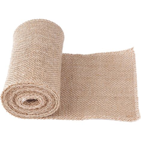 Dekorative Juterolle für Weihnachtsbasteleien und Partydekorationen (15 cm breit)