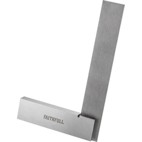 Faithfull Engineer's Square 100mm (4in) Tool Steel BS939 Grade B Accuracy (1/5)