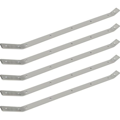 Protection anti-escalade coudée, Clôture pour chat inoxydable, Enclos pour chat, Protection anti-escalade, Clôture de protection pour chat résistante aux intempéries pour l'extérieur (5 crampons) (1/5)