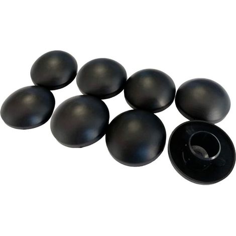 Lot de 8 Capuchons de poteaux Noir 25mm pour Trampoline- (1/4)