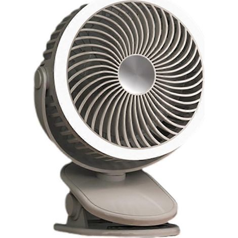 Ventilateur portable à pince, alimenté par USB 5V 6W, petit ventilateur de bureau USB puissant, 3 vitesses (1/4)