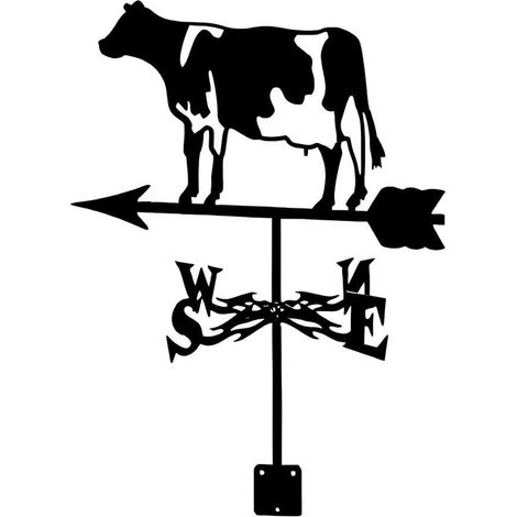 Girouette en acier inoxydable — Décoration pour cour, jardin et grange kit sur le thème des animaux pour toitures et scènes de ferme (1/5)