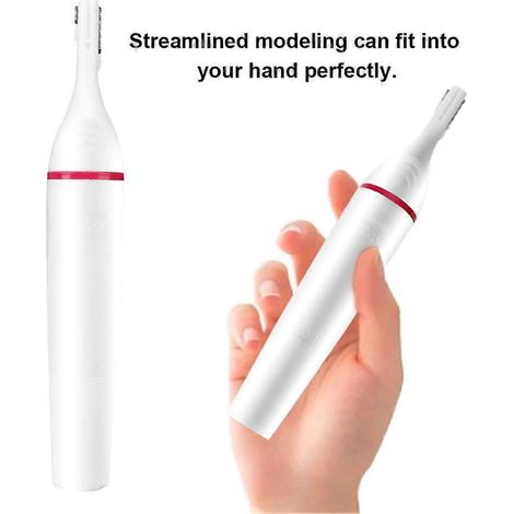 Tondeuse à cheveux 4 en 1 ZJchao pour femmes, rasoir corporel utilisable sur peau sèche ou humide, rasoir nez/sourcils et maillot avec 4 têtes de coupe détachables et remplaçables et lavables. (1/4)