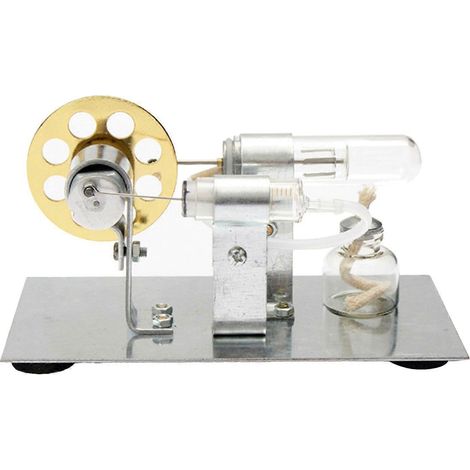 Kit de moteur Stirling miniature à air chaud, jouet éducatif pour expérience de physique et de production d'énergie. (1/4)