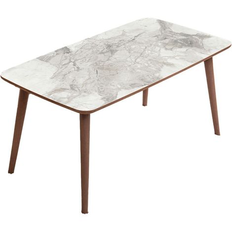 Table basse en bois "Luci" 100 x 53 x 45 cm - Blanc (1/4)