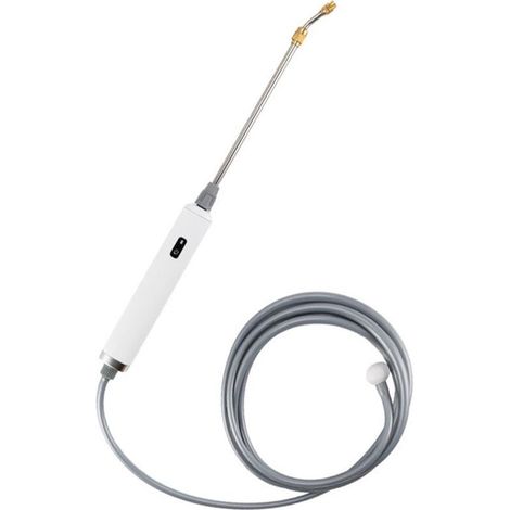 SJLERST Pistolet pulvérisateur électrique 3 jets, pistolet d'arrosage en acier inoxydable, pistolet à eau compact rétractable pour le jardinage (1/5)