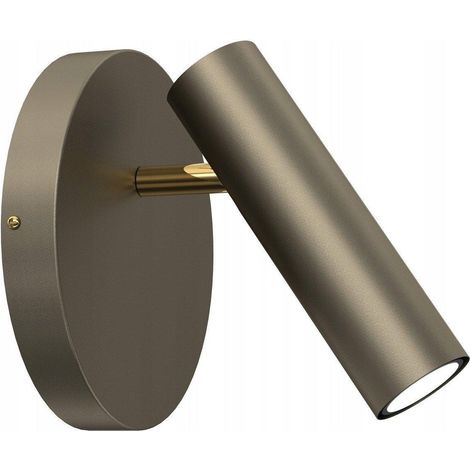 Luminex Axion 265 Wandleuchte Titanium Gold modernes Design