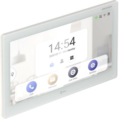 Hikvision DS-KH9510-WTE1 Blanco pantalla táctil 10,1 pulgadas (1/5)