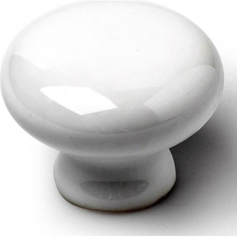 Bouton de meuble 35Mm Porcelaine Blanche Mt Rei 7-821.35.01