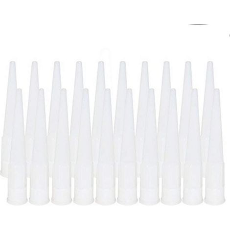 20 Pièces Cartouche Douilles Silicone Douilles embouts de Remplacement en Silicone Pointes Cartouche Cartouche Buses Buses(Diamètre intérieur de l'interface : 15 mm) (1/5)