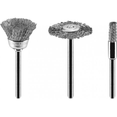 Stahlbürsten, Bürste, Topf, Scheibe, 3er Set (1/5)