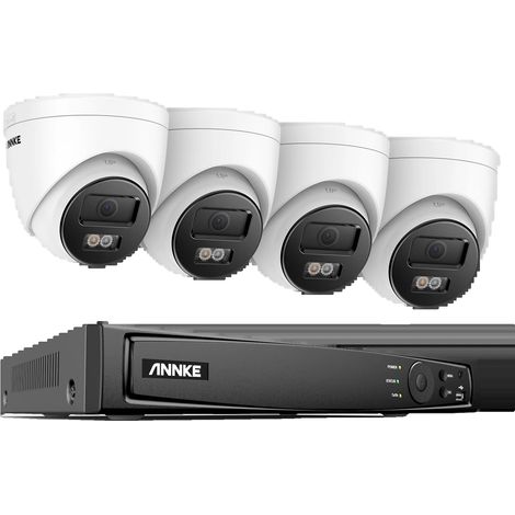 Système de sécurité, NVR POE 16CH 4K, caméra IP humaine et véhicule, kit NVR 8CH 4PCS, aucun (1/2)