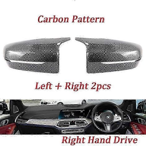 Enjoliveur de rétroviseur extérieur en fibre de carbone pour BMW Série 3, 4, 5, 7 et 8 (G20, G21, G28, G11, G12, G14, G15, G16, G30, G31, G38, G22) (1/5)