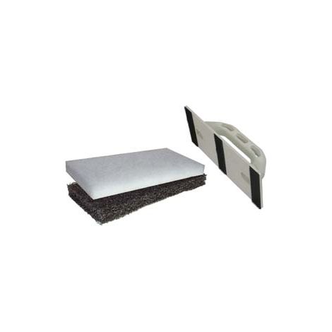 FRATTONE CON FELTRI PER PULITURA PIASTRELLE  cm.12x25