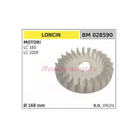 Ventilateur magnétique moteur LC 160 200F Ø 168mm 028590 1P61FA