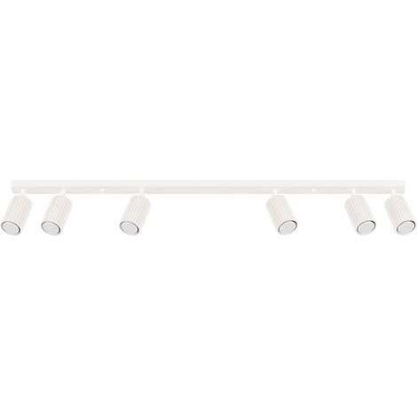 Spot Strahler Aluminium GU10 verstellbar Creme länglich Modern Lampe (1/5)