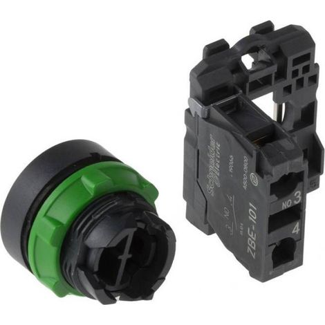 Schneider Electric XB5AA21 Harmony XB5AA21 Bouton-poussoir actionneur plat 1 bouton noir décrochage par pression 1 pc(s (1/3)