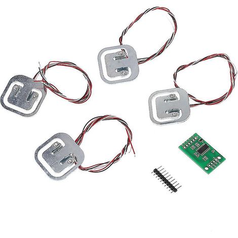 Capteur de poids à résistance et déformation pour balance 50 kg + module HX711 (4 pièces)