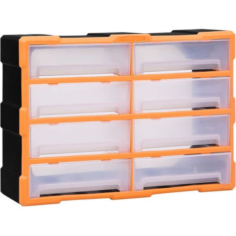 Organisateur multi tiroirs avec 8 grands tiroirs 52x16x37 cm (1/4)