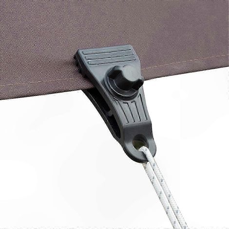 Fixations robustes pour bâches de piscine, tentes et toiles - Lot de 10 attaches multifonctions pour sécuriser abris et couvertures (1/5)