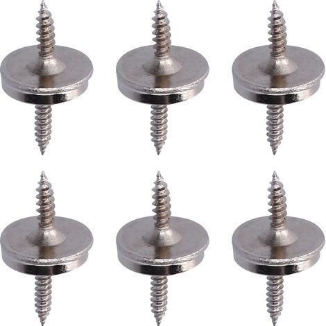 Set mit 10 ultraflachen Scheibenmagneten für Türen, Senkbohrung, unsichtbare Befestigung, runder Neodym-Magnet, Schrauben inklusive, für Heimwerker- und Holzbearbeitungszwecke. (1/5)