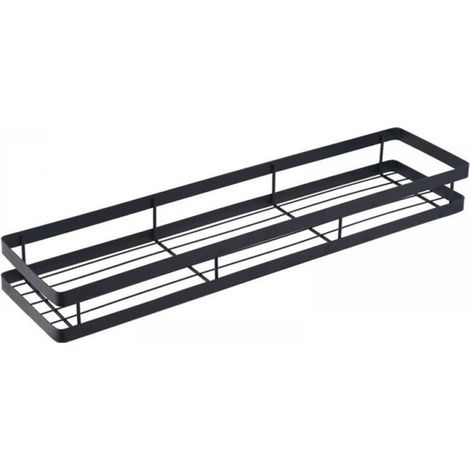 Étagère murale de rangement pour cuisine, porte-épices, panier de rangement, étagère de rangement pour placard, panier suspendu pour ustensiles de cuisine (Dimensions : 40 x 5 x 12,5 cm)