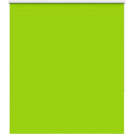 Estor Enrollable Opaco hojas verde 125x150cm Tela Ancho 121,6cm vidaXL