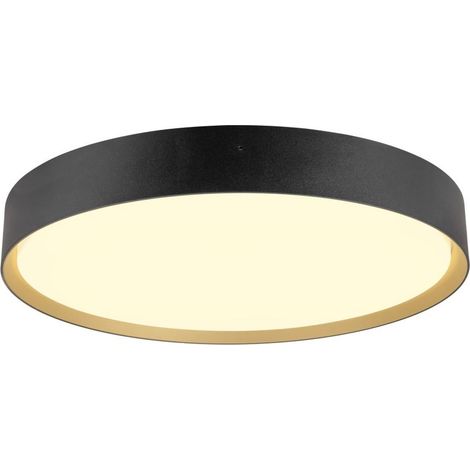 Plafonnier Decona Ø 42cm noir avec or - 3000K/4000K - 1008924